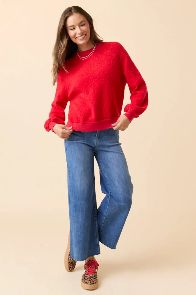 Kristy Red Boucle Sweater sold by Pink Lily product image thumbnail 2