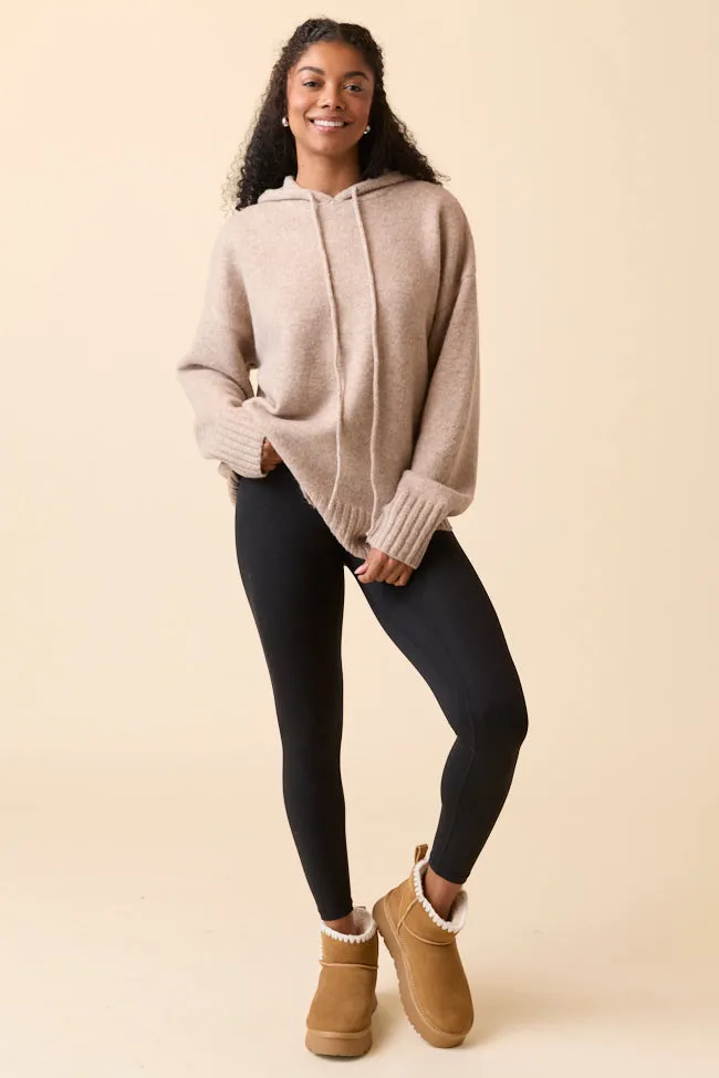 Etta Heathered Oat Hooded Sweater sold by Pink Lily product image thumbnail 2