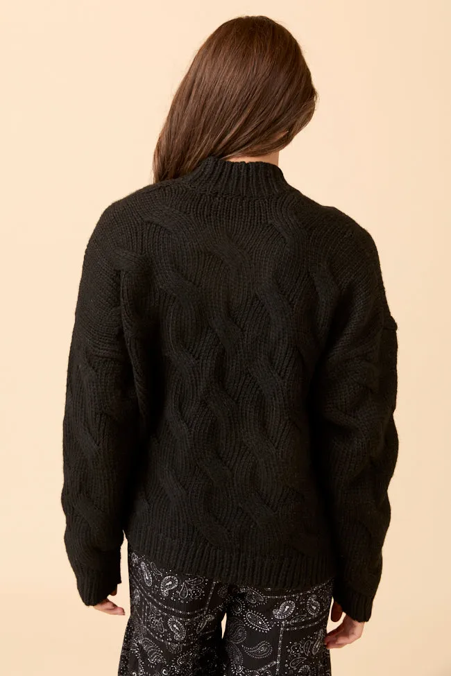Poppy Black Cable Knit Cardigan sold by Pink Lily product image thumbnail 5