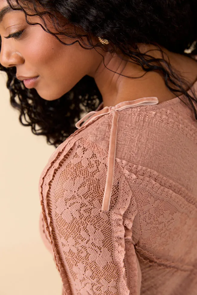 Tamia Rust Lace Mini Dress sold by Pink Lily product image thumbnail 5