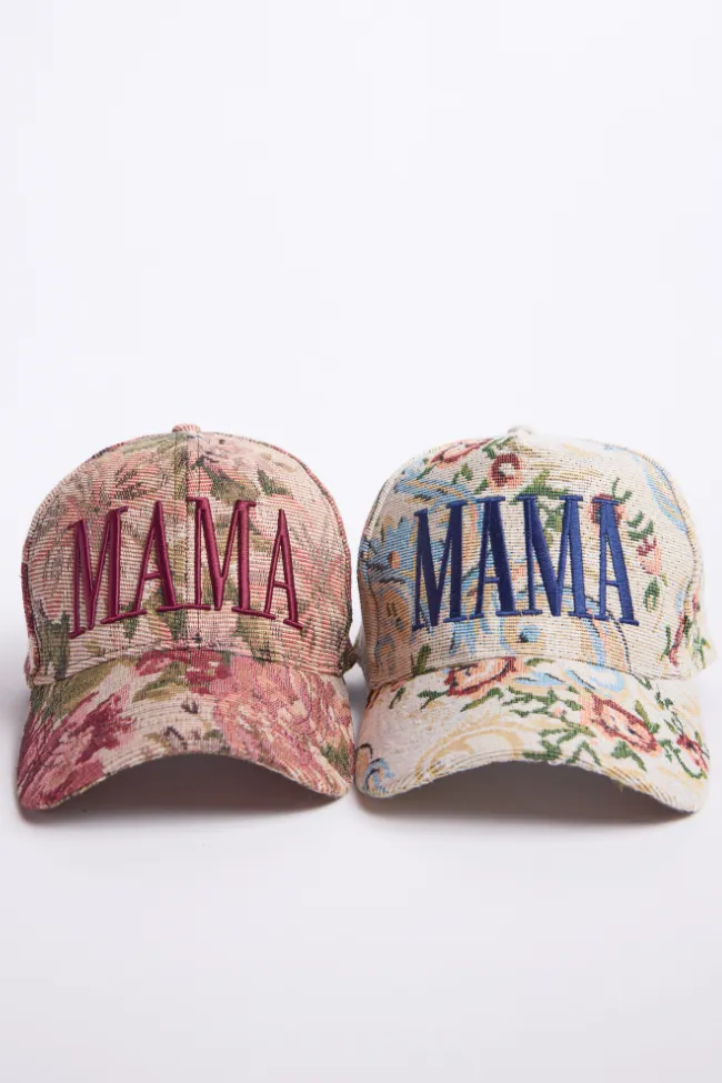 Mama Blue Tapestry Baseball Hat sold by Pink Lily product image thumbnail 5
