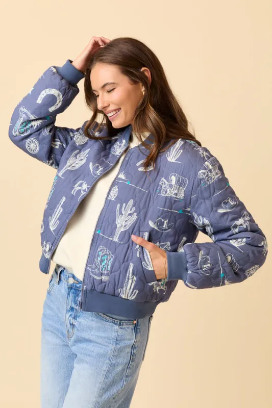 Dakota Western Printed Jacket SALE sold by Pink Lily