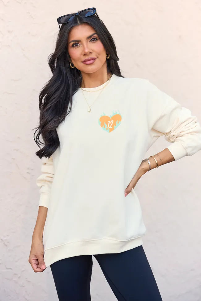 My Energy Is A Luxury Item Cream Graphic Sweatshirt sold by Pink Lily product image thumbnail 2