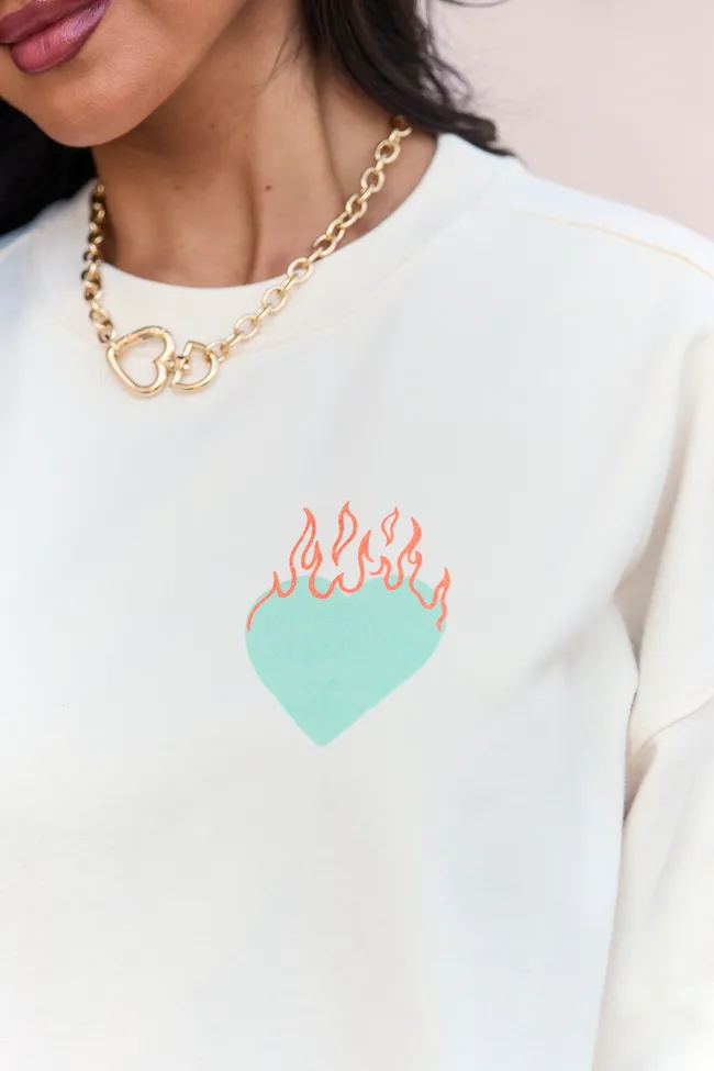 Show Business Cream Graphic Sweatshirt sold by Pink Lily product image thumbnail 3