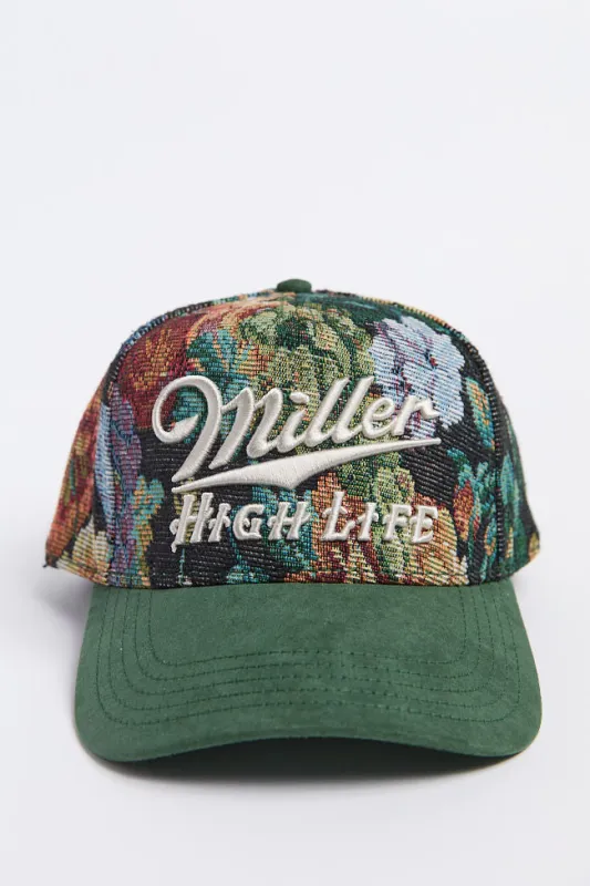 Miller High Life Tapestry Trucker Hat sold by Pink Lily