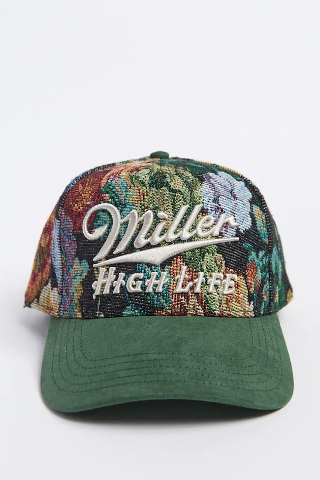Miller High Life Tapestry Trucker Hat sold by Pink Lily