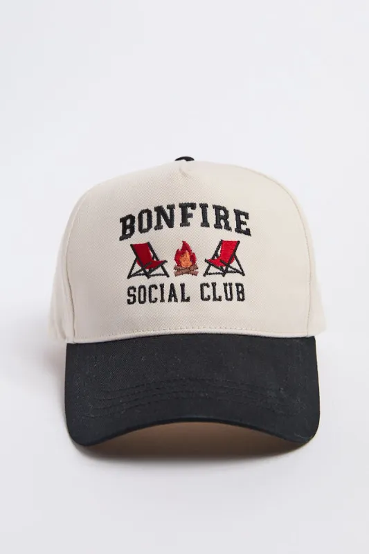 Bonfire Social Club Trucker Hat sold by Pink Lily