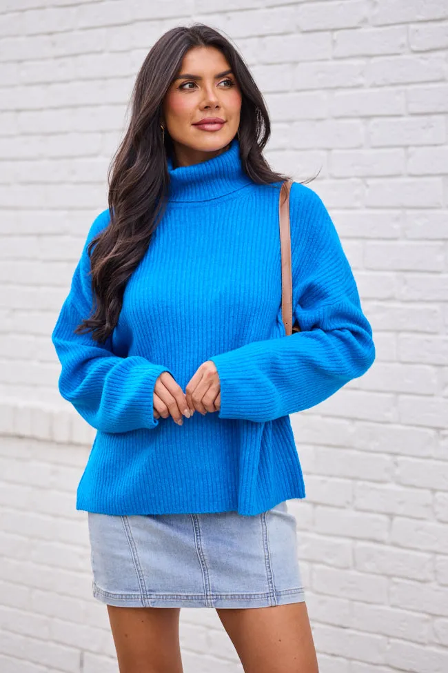 Dorothy Electric Blue Turtleneck Sweater sold by Pink Lily product image thumbnail 3
