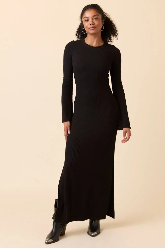 Rhiannon Black Bell Sleeve Maxi Dress SALE sold by Pink Lily product image thumbnail 2