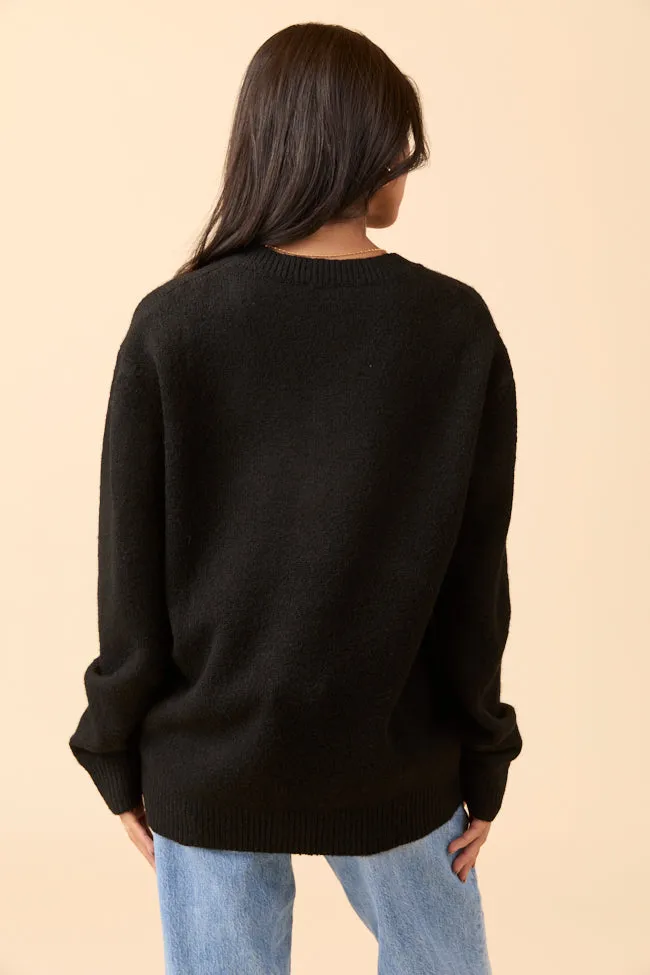 Adalyn Black V-Neck Sweater sold by Pink Lily product image thumbnail 4