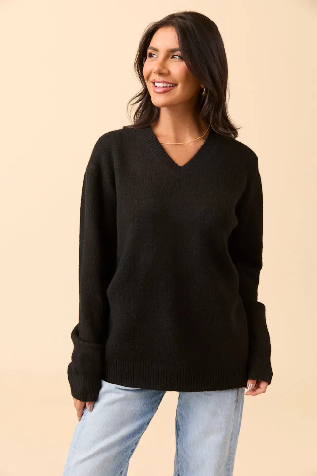 Adalyn Black V-Neck Sweater sold by Pink Lily product image thumbnail 5