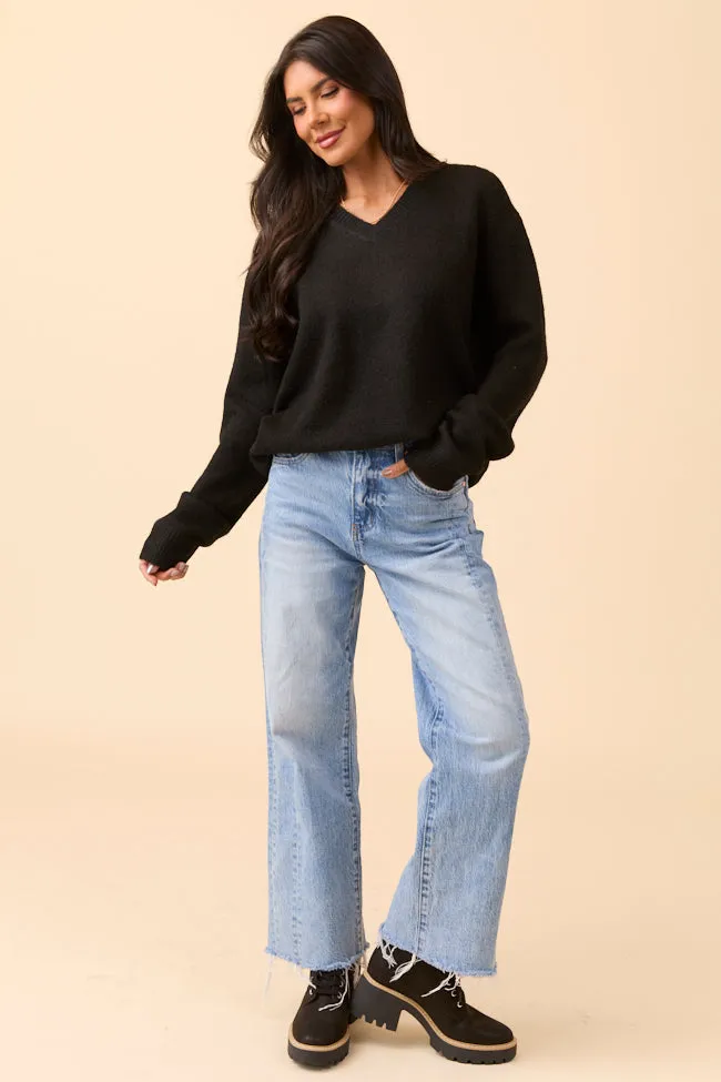 Adalyn Black V-Neck Sweater sold by Pink Lily product image thumbnail 2