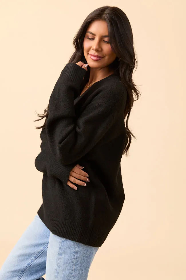Adalyn Black V-Neck Sweater sold by Pink Lily product image thumbnail 3