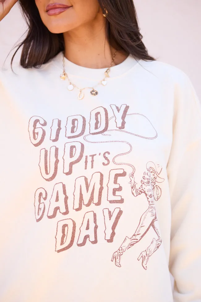 Giddy Up Game Day Cream Graphic Sweatshirt sold by Pink Lily product image thumbnail 2