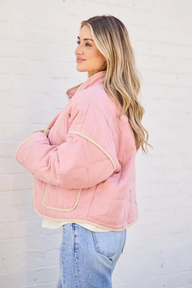 Maggie Pink Quilted Jacket FINAL SALE sold by Pink Lily product image thumbnail 3