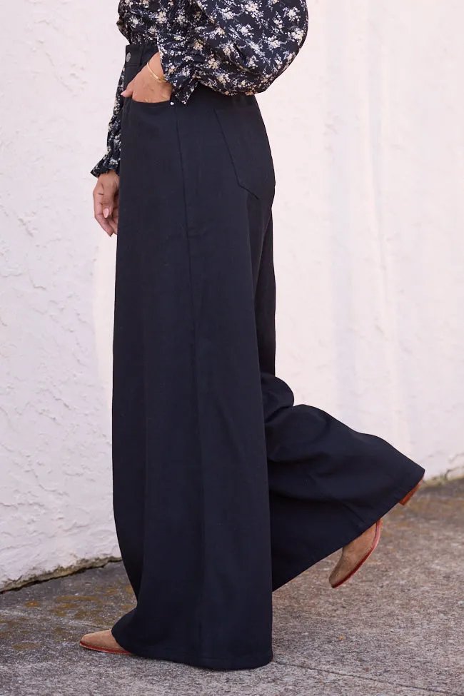 Rio Black Wide Leg Trousers sold by Pink Lily product image thumbnail 3