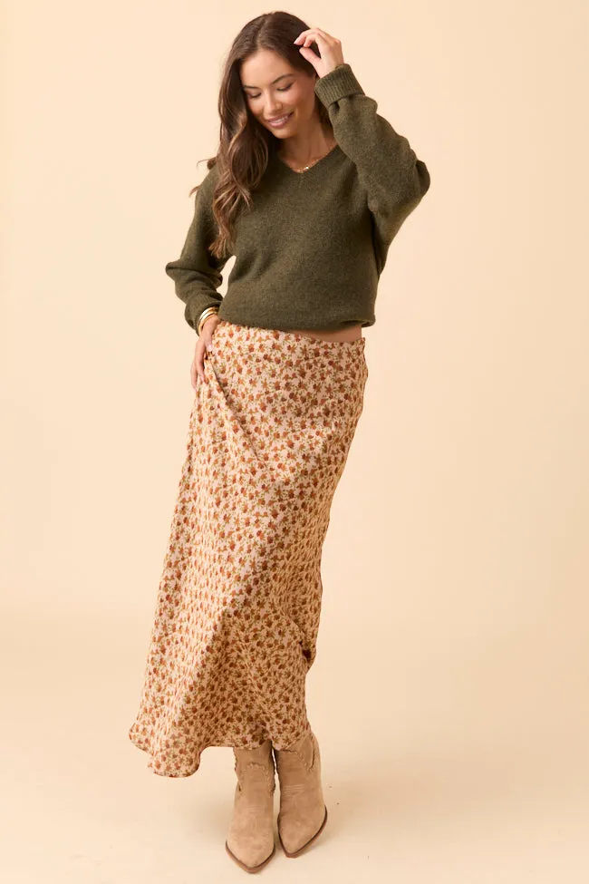 Adalyn Olive Green V-Neck Sweater sold by Pink Lily product image thumbnail 4