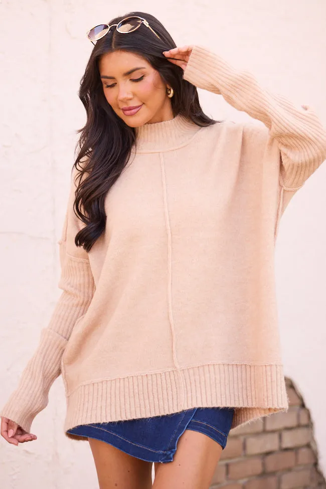 Billie Beige Turtleneck Sweater sold by Pink Lily product image thumbnail 3