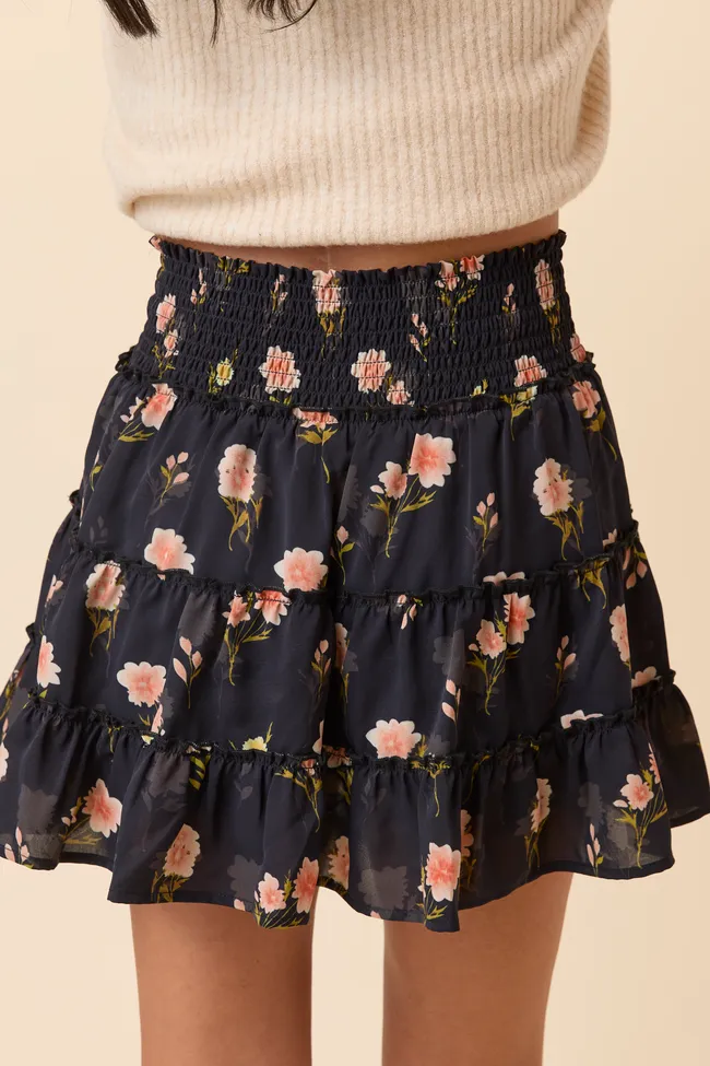 Through the Garden Pink Flower Skort sold by Pink Lily product image thumbnail 4