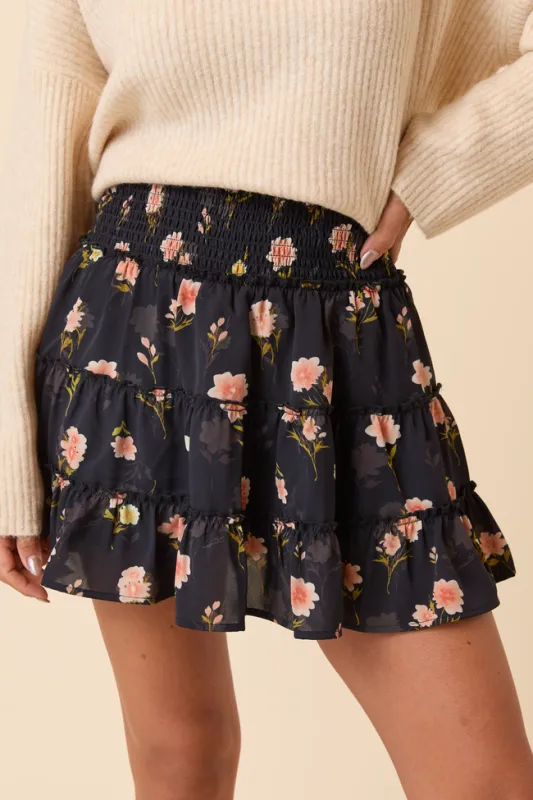Through the Garden Pink Flower Skort SALE sold by Pink Lily