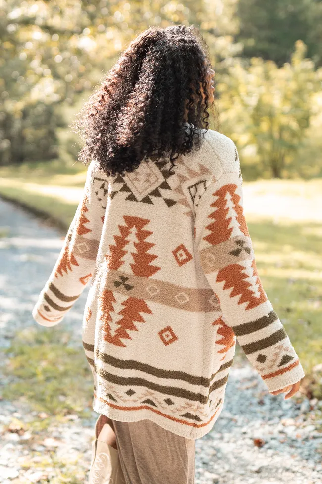 Elvis Southwestern Print Cozy Cardigan sold by Pink Lily product image thumbnail 4