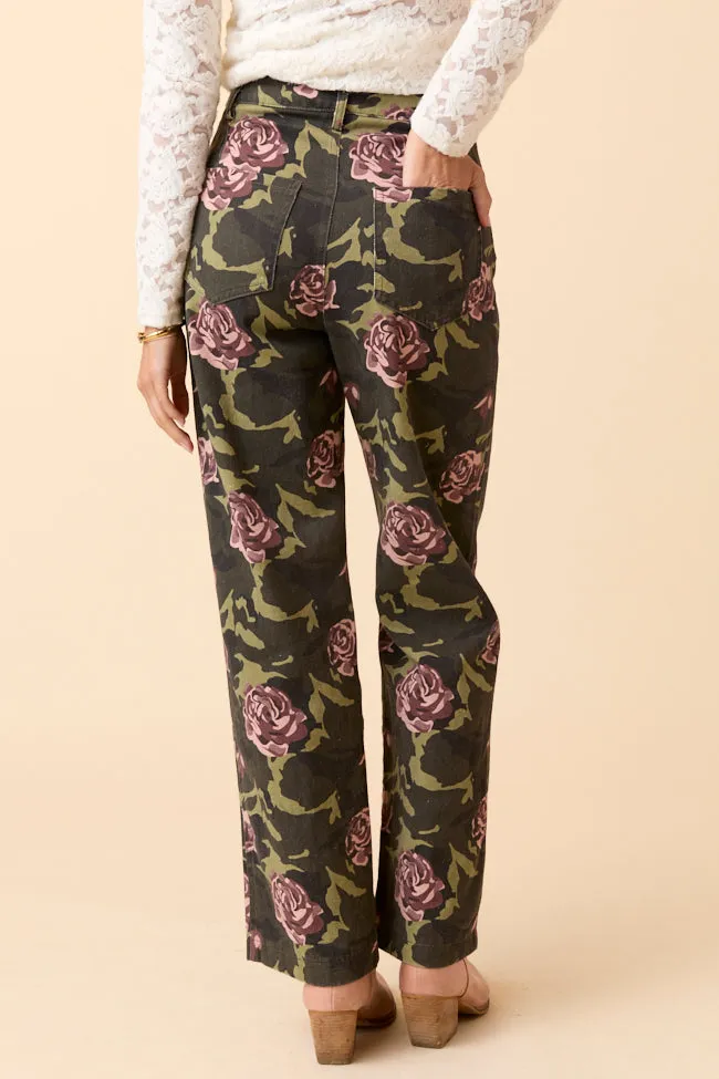 Gabbie Floral Camo Wide Leg Jeans SALE sold by Pink Lily product image thumbnail 4