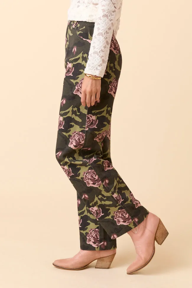 Gabbie Floral Camo Wide Leg Jeans SALE sold by Pink Lily product image thumbnail 3