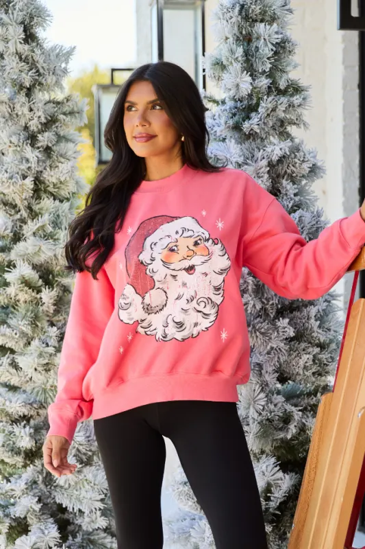 Have Yourself A Merry Little Christmas Light Red Graphic Sweatshirt SALE sold by Pink Lily