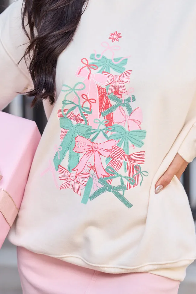 Bow Tree Cream Graphic Sweatshirt sold by Pink Lily product image thumbnail 2