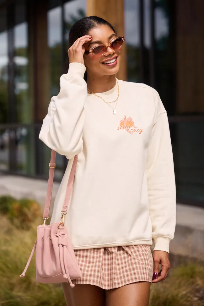 Cozy Season Cream Graphic Sweatshirt sold by Pink Lily product image thumbnail 4