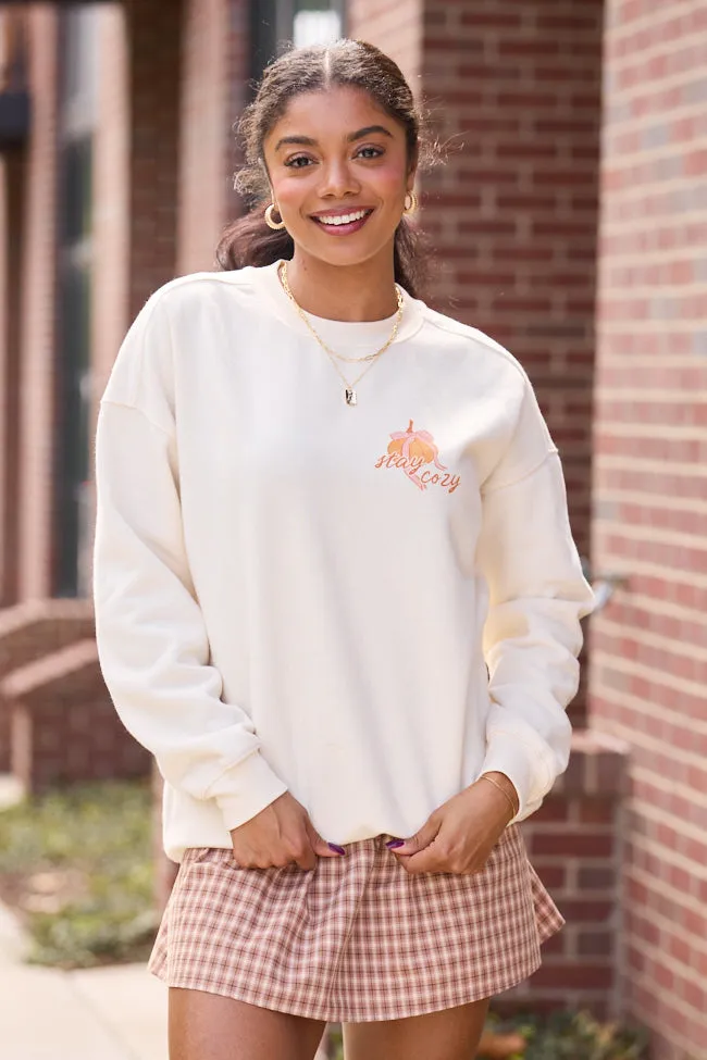 Cozy Season Cream Graphic Sweatshirt sold by Pink Lily product image thumbnail 2