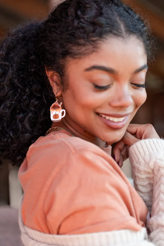 Pumpkin Spice Latte Earrings FINAL SALE sold by Pink Lily product image thumbnail 2
