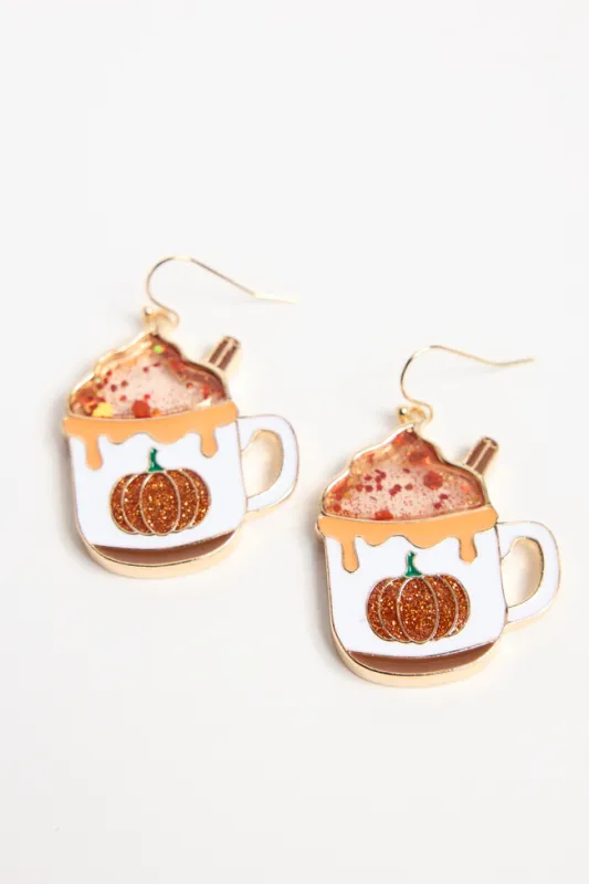 Pumpkin Spice Latte Earrings FINAL SALE sold by Pink Lily