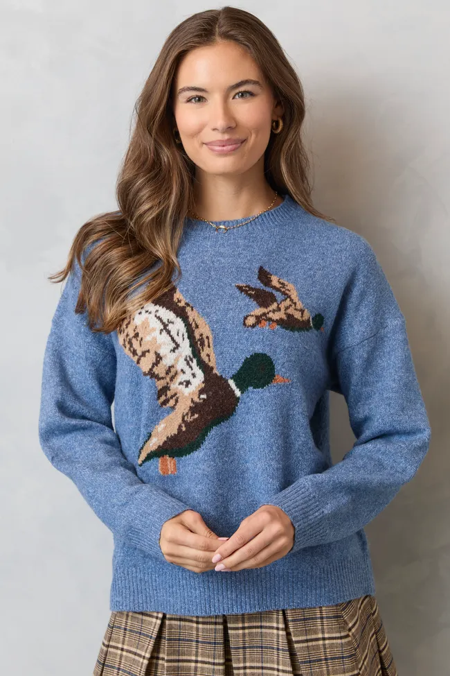 Josie Blue Duck Crewneck Sweater SALE sold by Pink Lily product image thumbnail 4