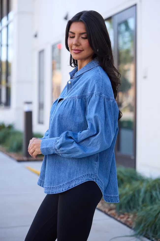 Lucky Denim Tiered Long Sleeve Top sold by Pink Lily product image thumbnail 3