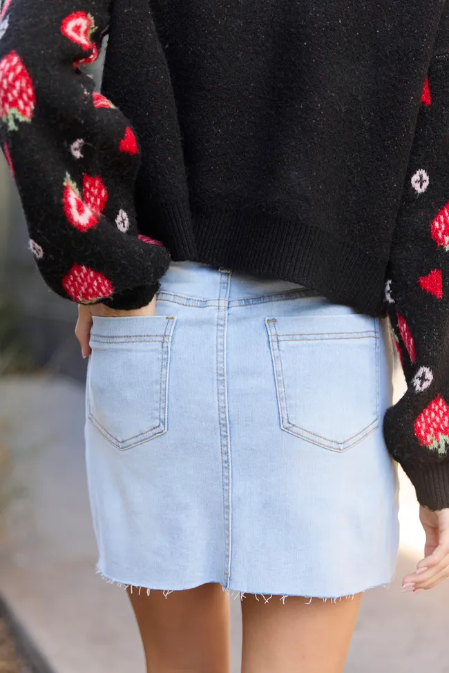 My Favorite Light Wash Pocket Detail Skirt sold by Pink Lily product image thumbnail 4