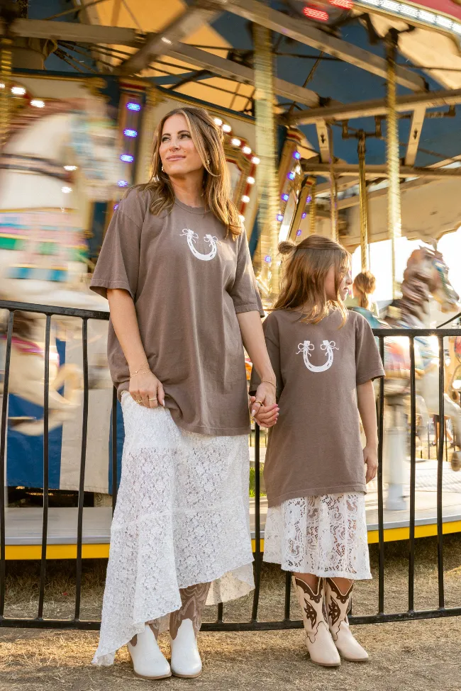 Hot Mess Cowgirl Club Brown Graphic Tee Krista Horton X Pink Lily sold by Pink Lily product image thumbnail 3