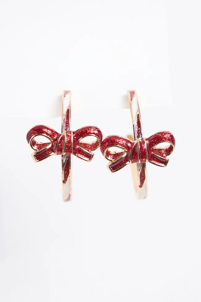 Sonnett Bow Hoop Earrings sold by Pink Lily product image thumbnail 4