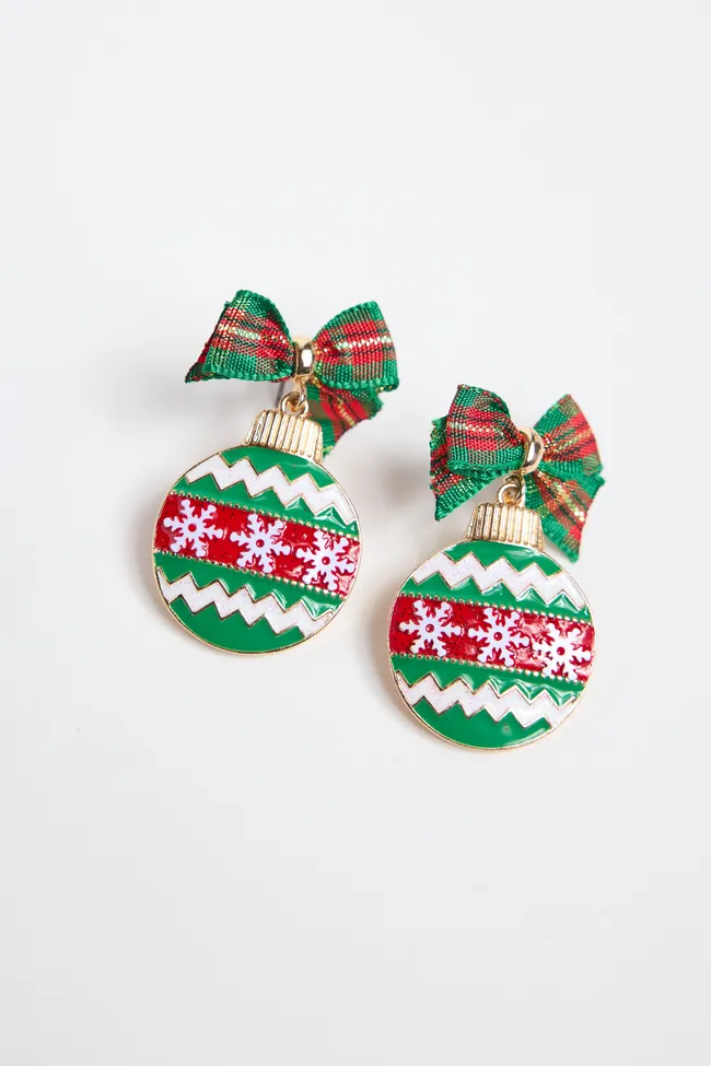 Summit Green Ornament Earrings SALE sold by Pink Lily product image thumbnail 3