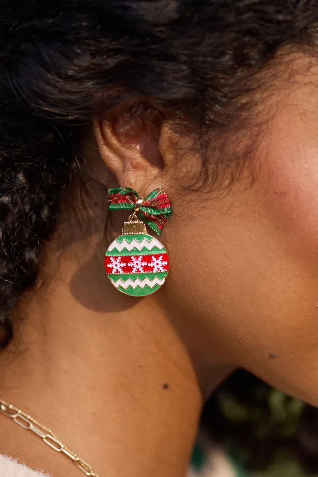Summit Green Ornament Earrings SALE sold by Pink Lily product image thumbnail 2
