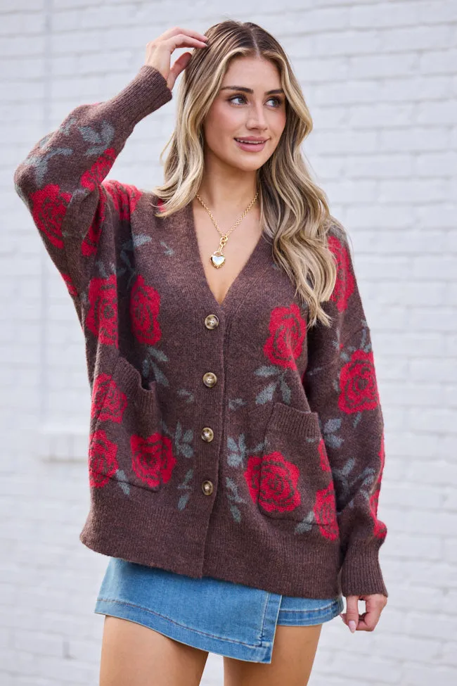 Britney Brown Rose Cardigan sold by Pink Lily product image thumbnail 4