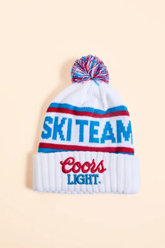 Coors Light Ski Team Beanie sold by Pink Lily