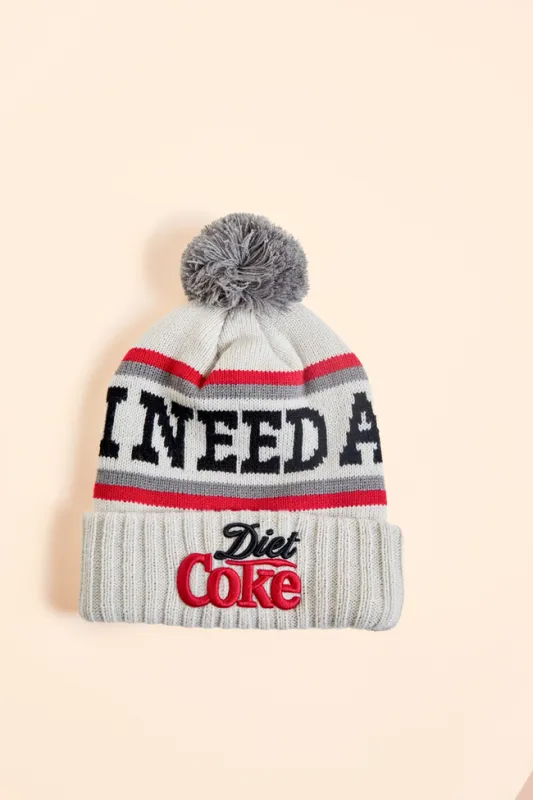 I Need A Diet Coke Beanie sold by Pink Lily