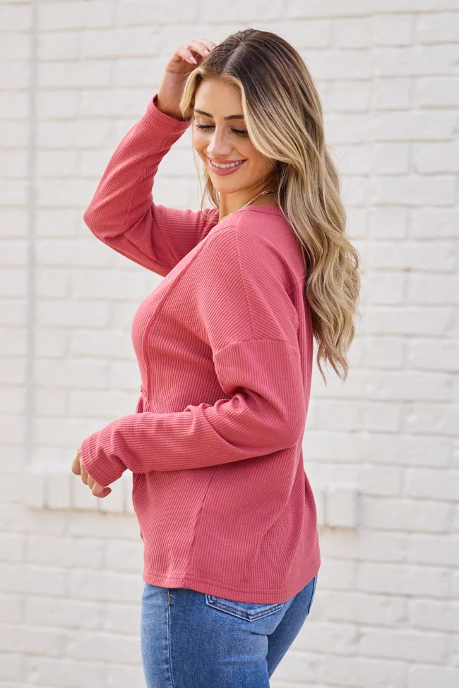 Kenna Rose Long Sleeve Henley Top FINAL SALE sold by Pink Lily product image thumbnail 4