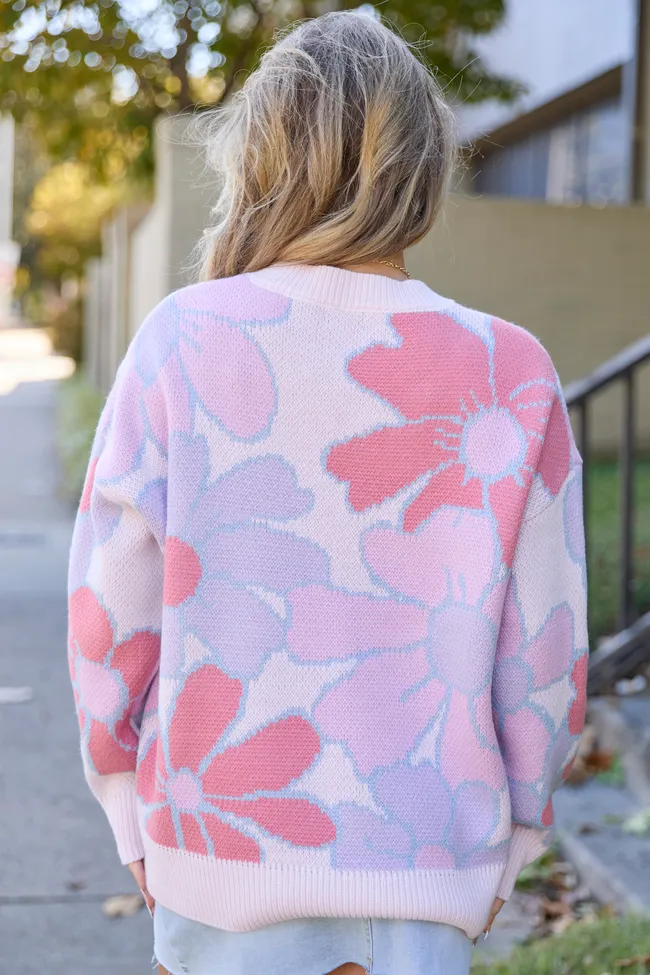 Capri Pink Multi Floral Sweater sold by Pink Lily product image thumbnail 5