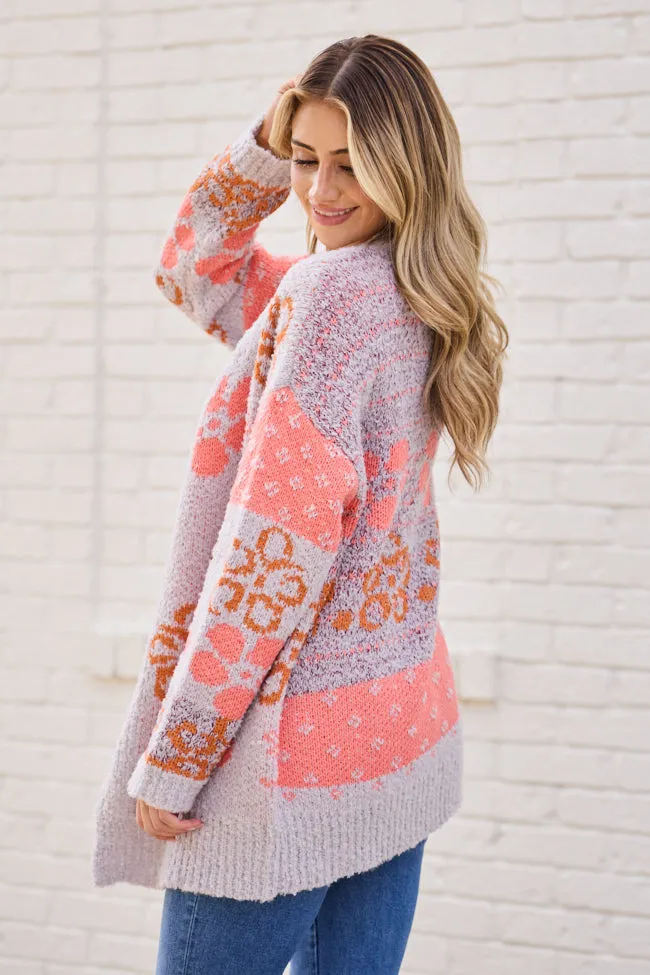 Cindy Boucle Purple Floral Print Cardigan SALE sold by Pink Lily product image thumbnail 5