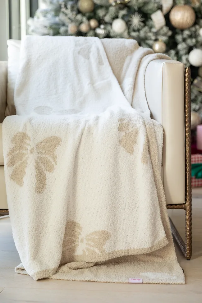 Make Me Believe Take A Bow Natural Blanket sold by Pink Lily product image thumbnail 2