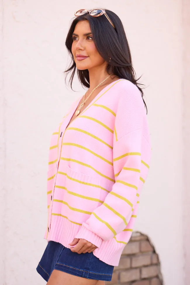 Jett Pink Striped Cardigan sold by Pink Lily product image thumbnail 3
