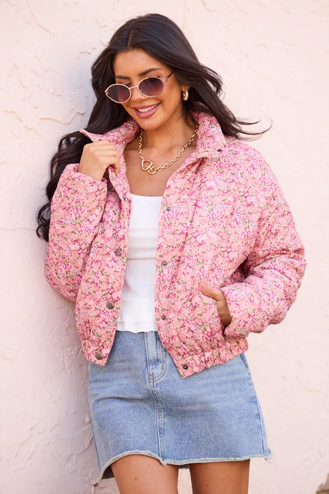 Rue Mauve Floral Corduroy Jacket sold by Pink Lily