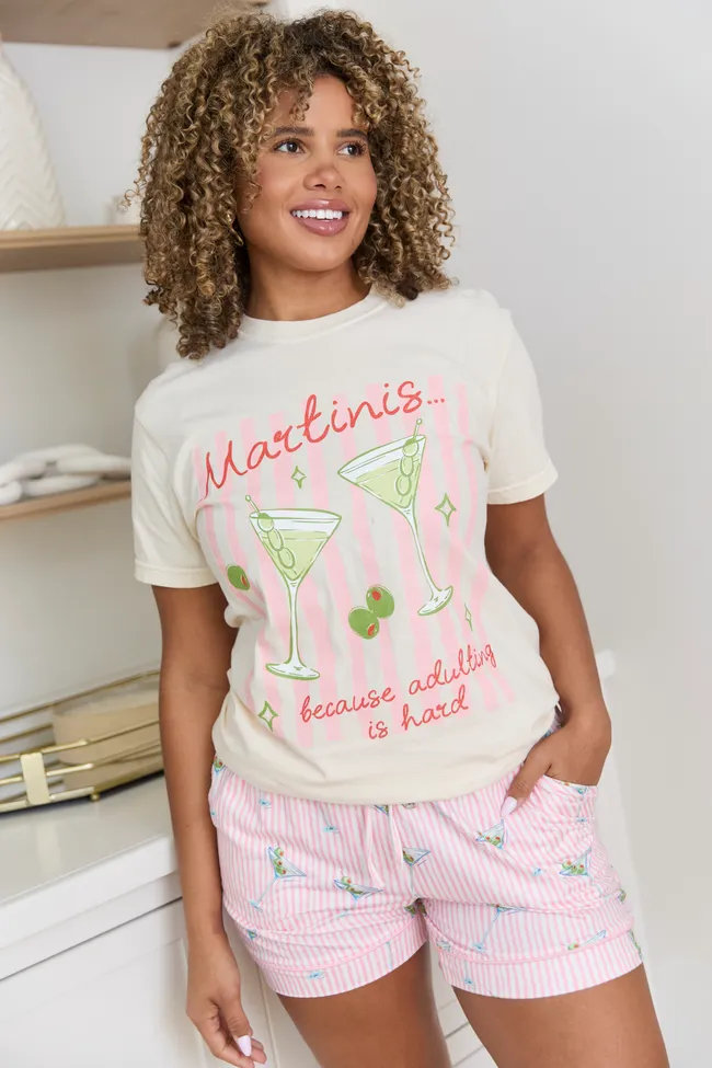 Adulting Is Hard Ivory Comfort Colors Graphic Tee sold by Pink Lily product image thumbnail 4